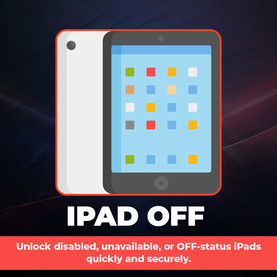 iRemove FMI OFF - iPad (8th generation) - WiFi Model Only