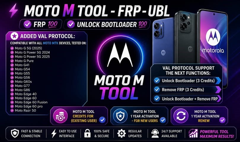 Moto M Tool 1 Year Activation - For New Users