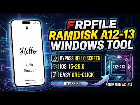 FRPFILE Ramdisk A12-A13 Bypass Hello Screen (NO SIGNAL)