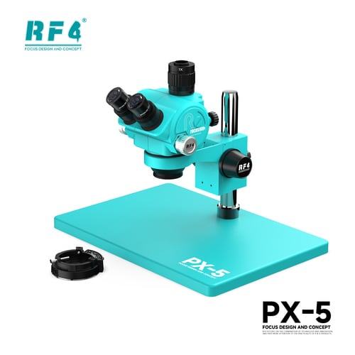 RF4 PX-5 Synchronous Zoom Trinocular Stereo Microscope