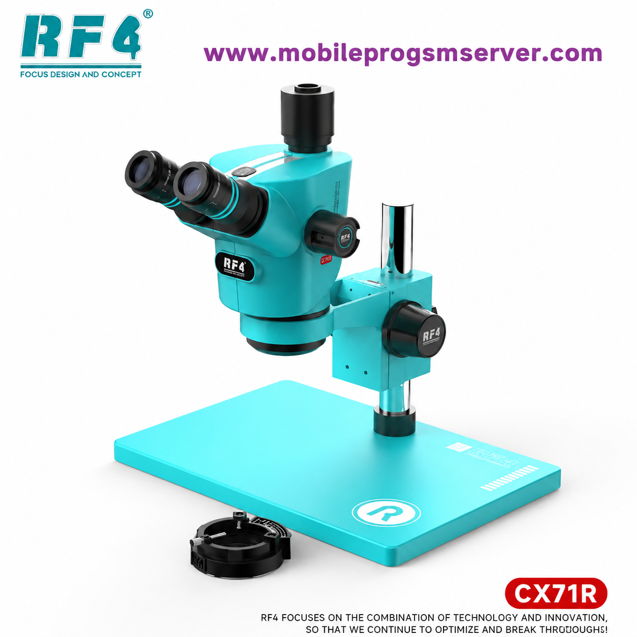 RF4 CX71R Professional Ergonomic Trinocular Stereo Microscope