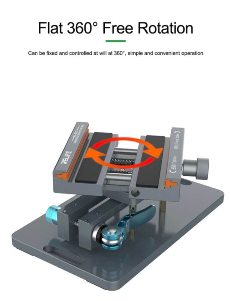 RELIFE RL-601s ROTATING UNIVERSAL PHONE HOLDER FIXTURE