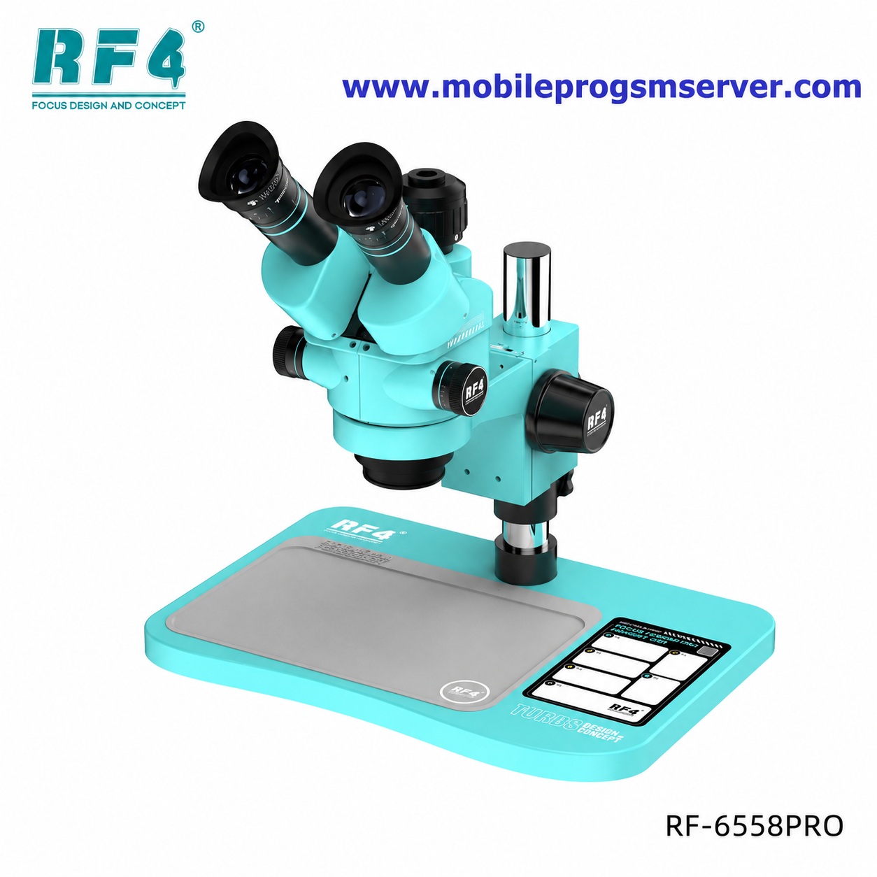 RF4 RF-6558 Pro Ultra HD Trinocular Stereo Microscope