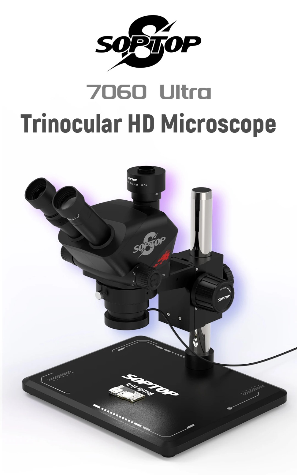 SOPTOP 7060 Ultra Trinocular HD Microscope