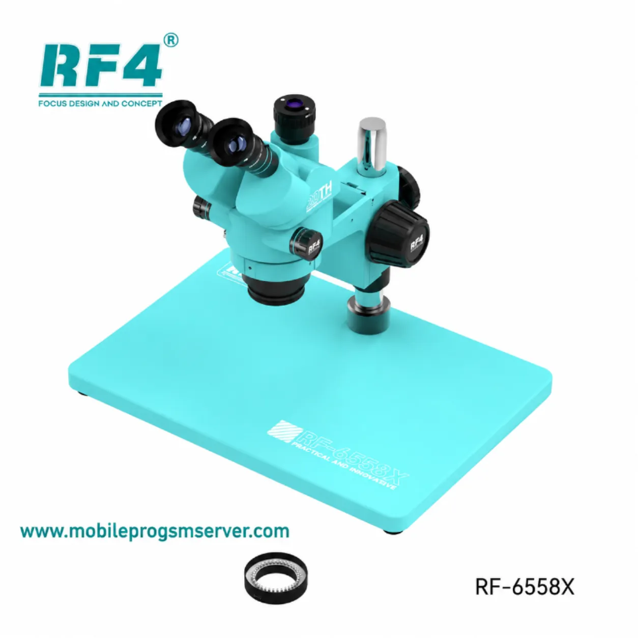 RF-6558X Professional Trinocular Stereo Microscope