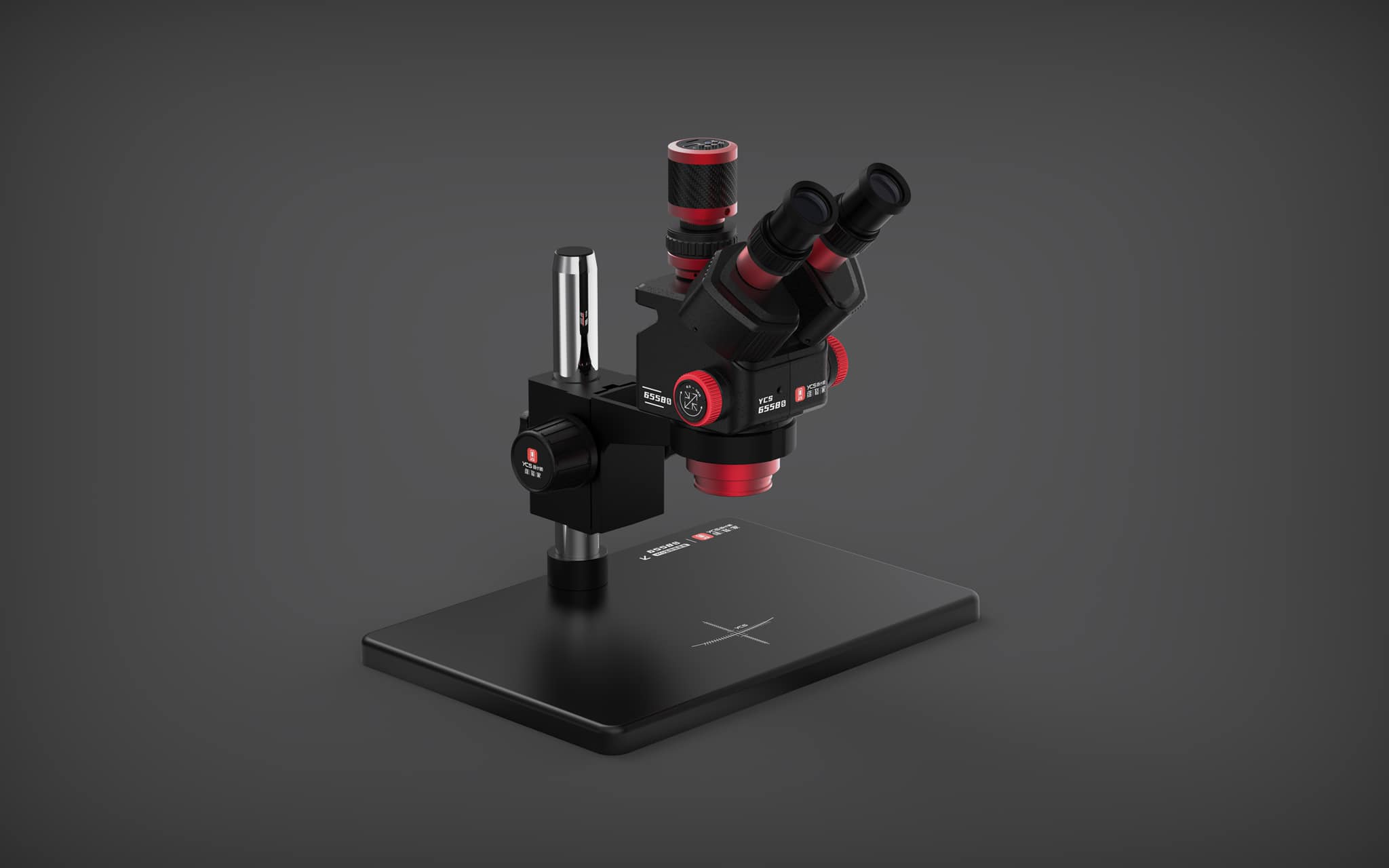 YCS 6558S Professional Trinocular Stereo Microscope