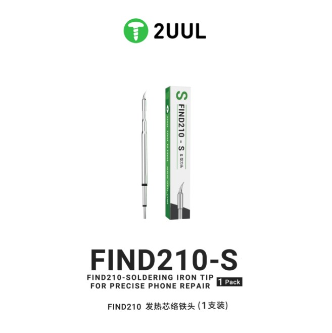 2UUL FD14 S Soldering Tip – Curved Point