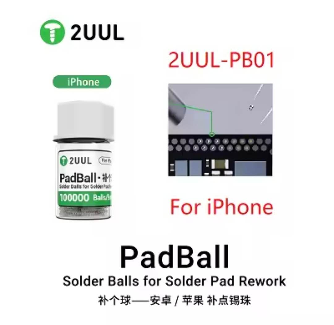 2UUL PB01 PadBall Solder Balls for iPhone (100000 BALLS)