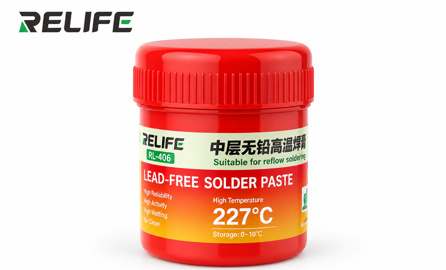 RELIFE RL-406 HIGH TEMPERATURE LEAD FREE TIN PASTE