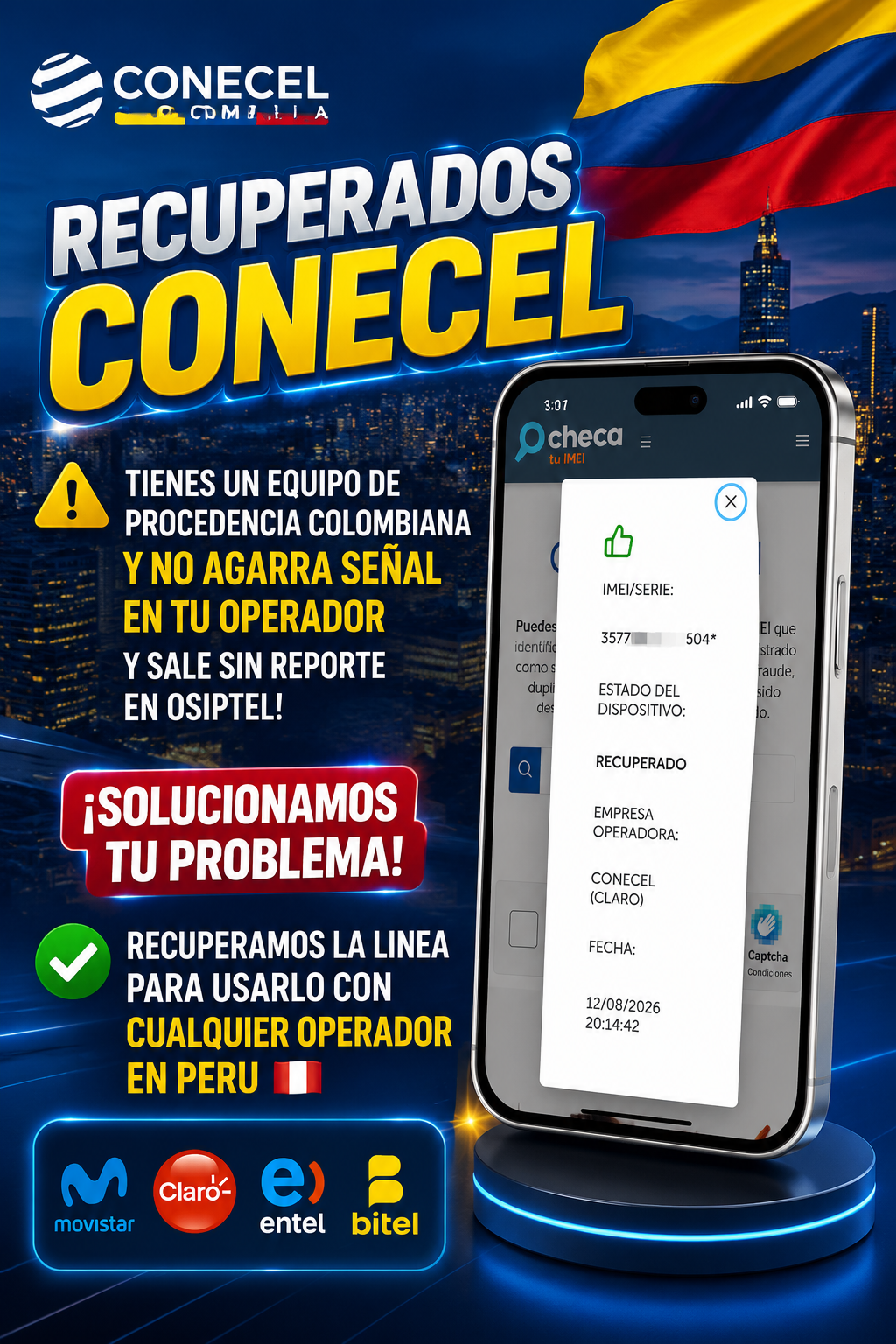 RECUPERADOS COLOMBIANOS CONECEL