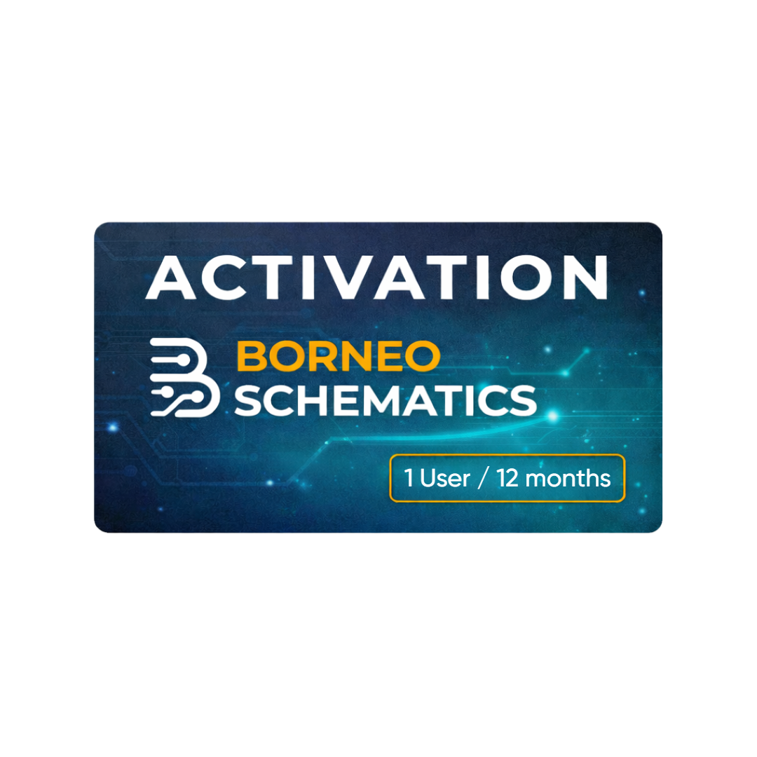 Borneo Schematics Activation Code for 1 User - 12 Months