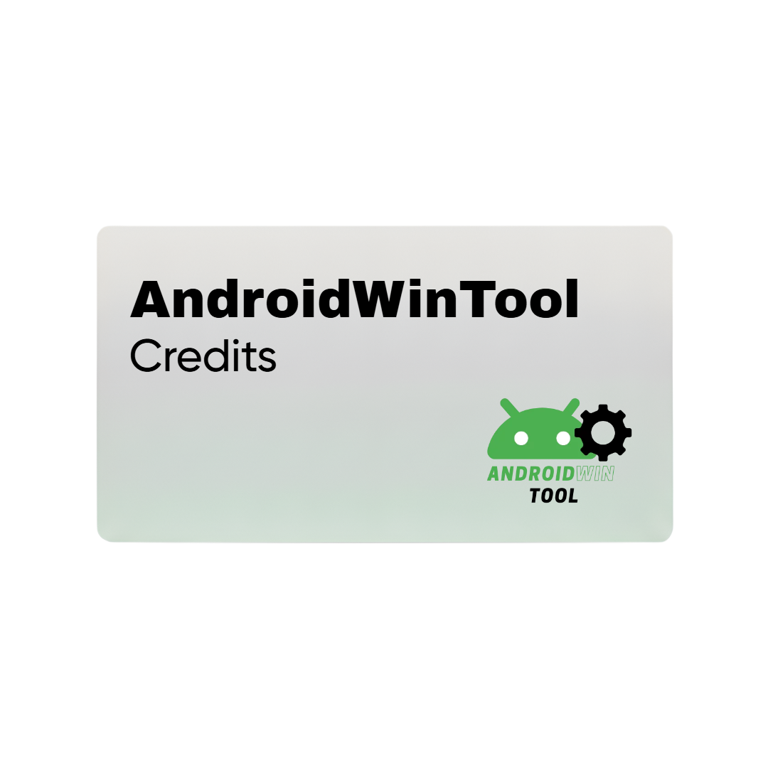 AWT - AndroidWinTool Credits