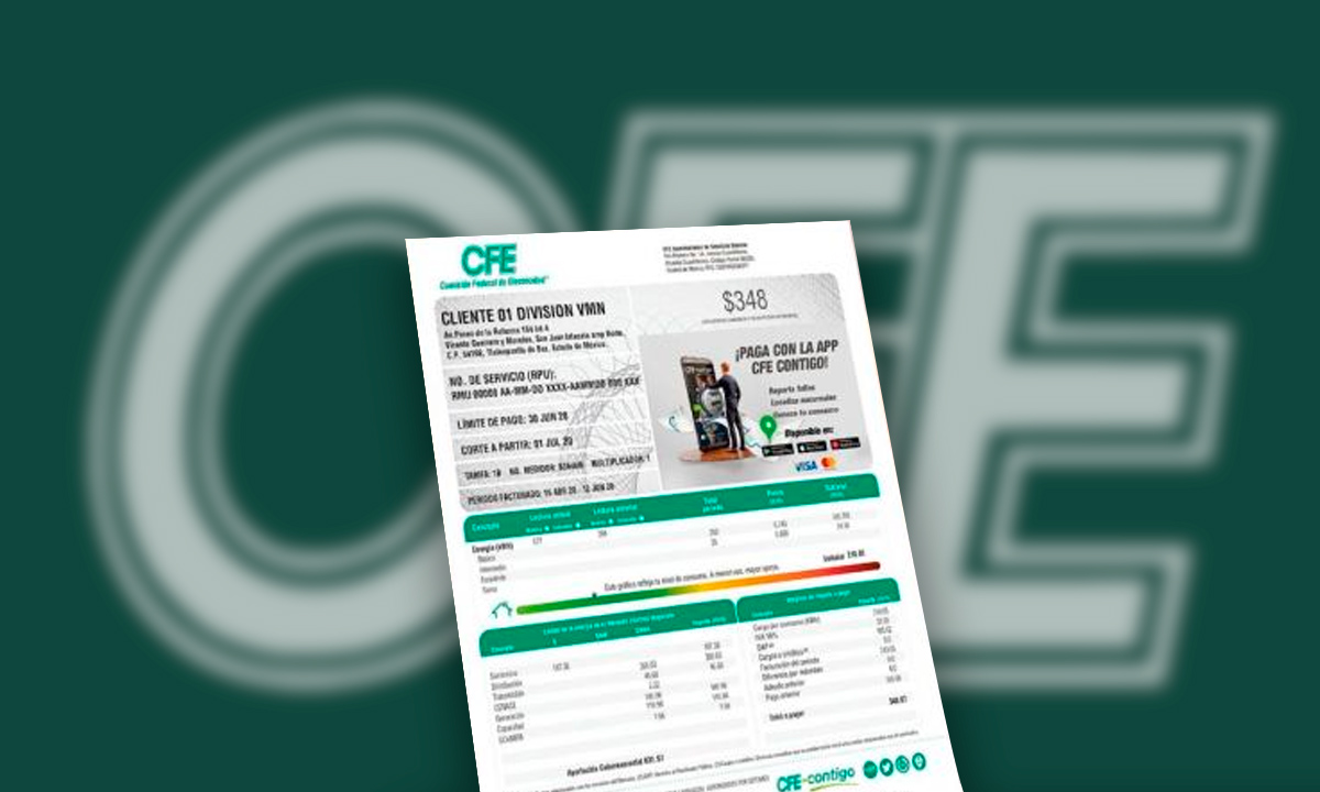 ✪ Recibo CFE✅ SERVICIO ACTIVO