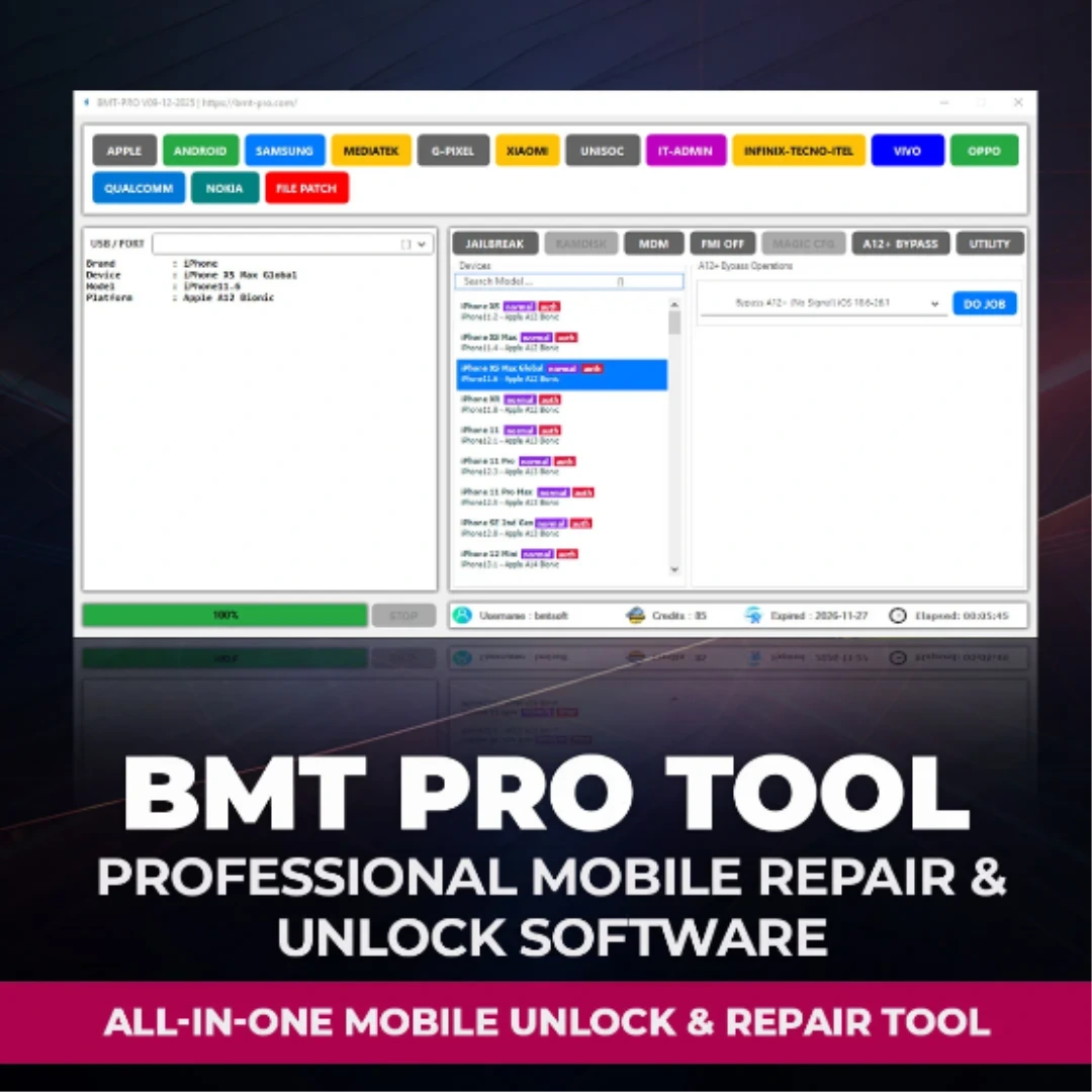BMT Pro Apple & Android Tool 1 Year Activation✅️