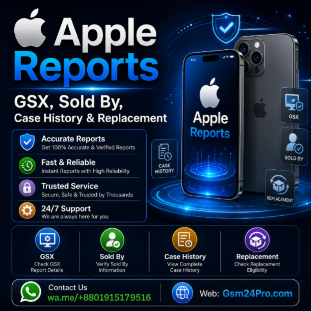 Apple GSX Full Report – Sold By, Case History & Replacement Check