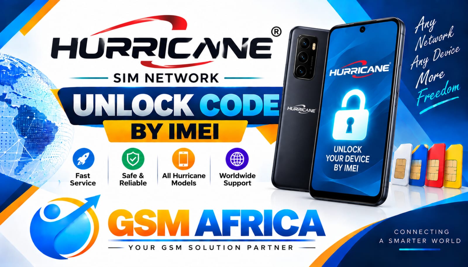 HURRICANE SIM NETWORK UNLOCK CODE BY IMEI