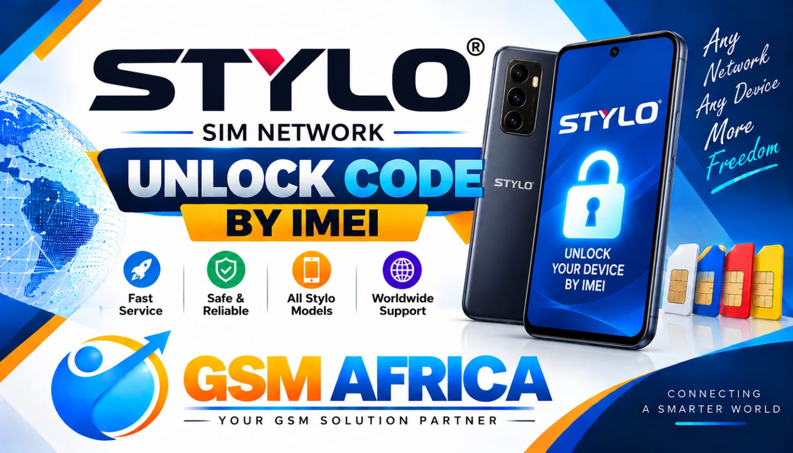 STYLO SIM NETWORK UNLOCK CODE BY IMEI