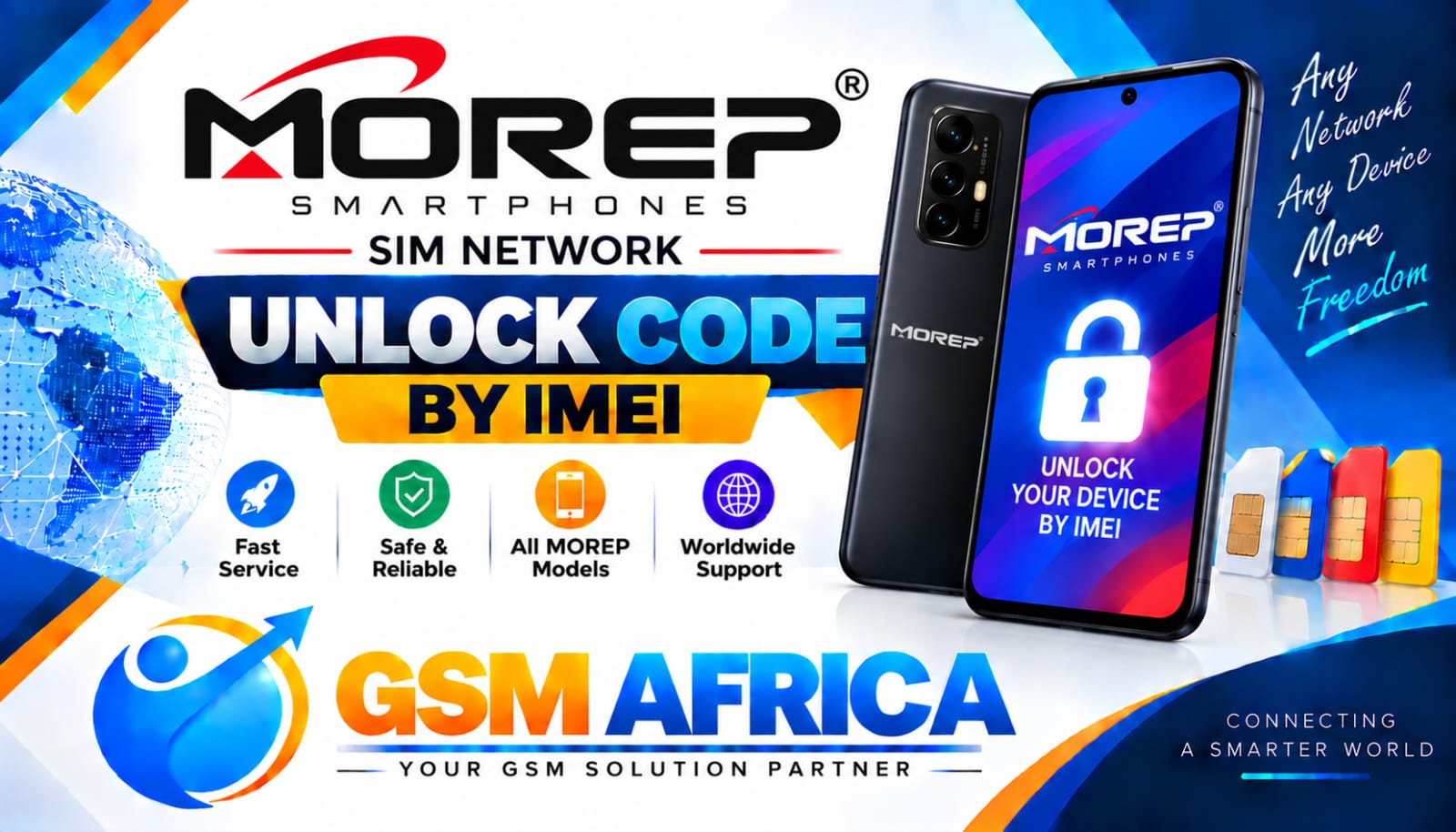 MOREP SIM NETWORK UNLOCK CODE BY IMEI