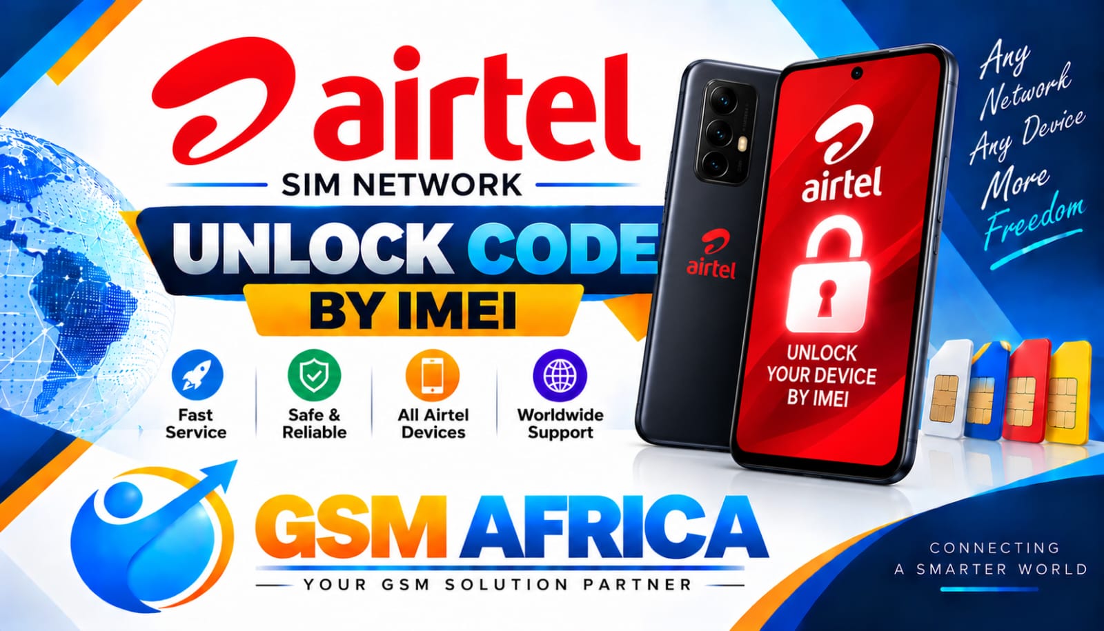 AIRTEL SIM NETWORK UNLOCK CODE BY IMEI