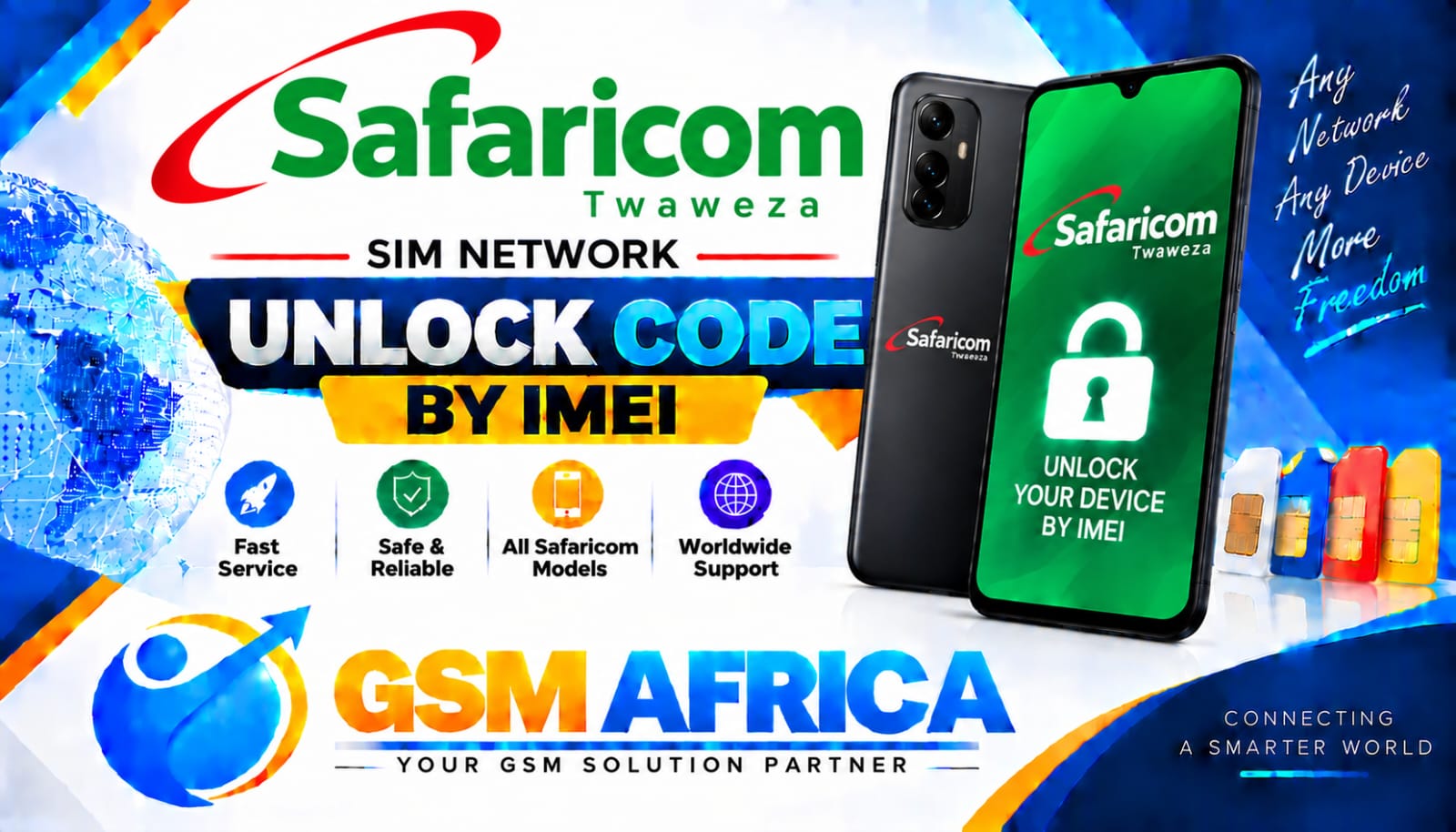 SAFARICOM SIM NETWORK UNLOCK CODE BY IMEI
