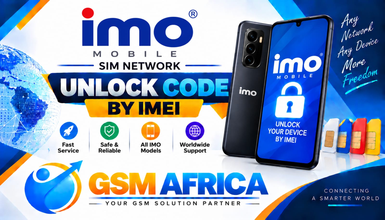 IMO SIM NETWORK UNLOCK CODE BY IMEI