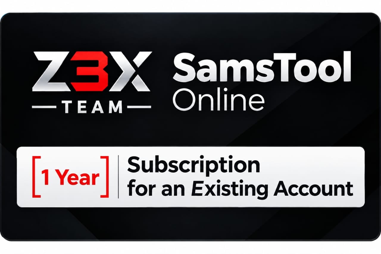 Z3X SamsTool Online 1 Year Subscription â Existing Account