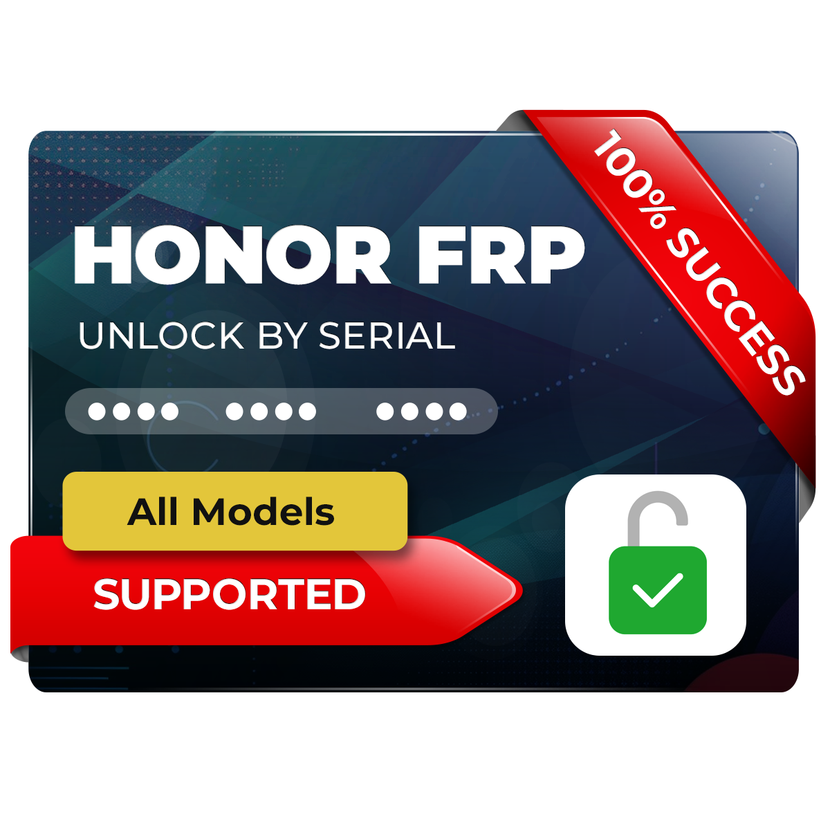 Honor All Models Supported – FRP Unlock Key Code by SN