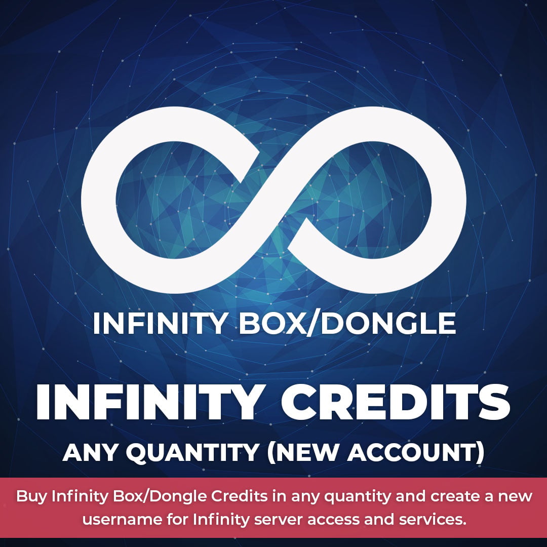 Infinity Box/Dongle Credits Any Quantity (Create New Username)