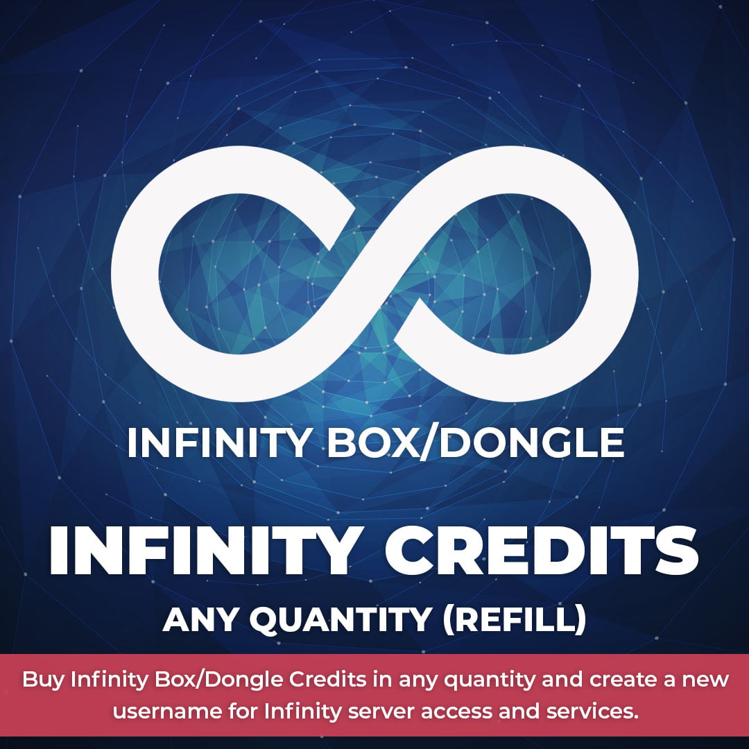 Infinity Box/Dongle Credits Any Quantity (Refill Existing Username)