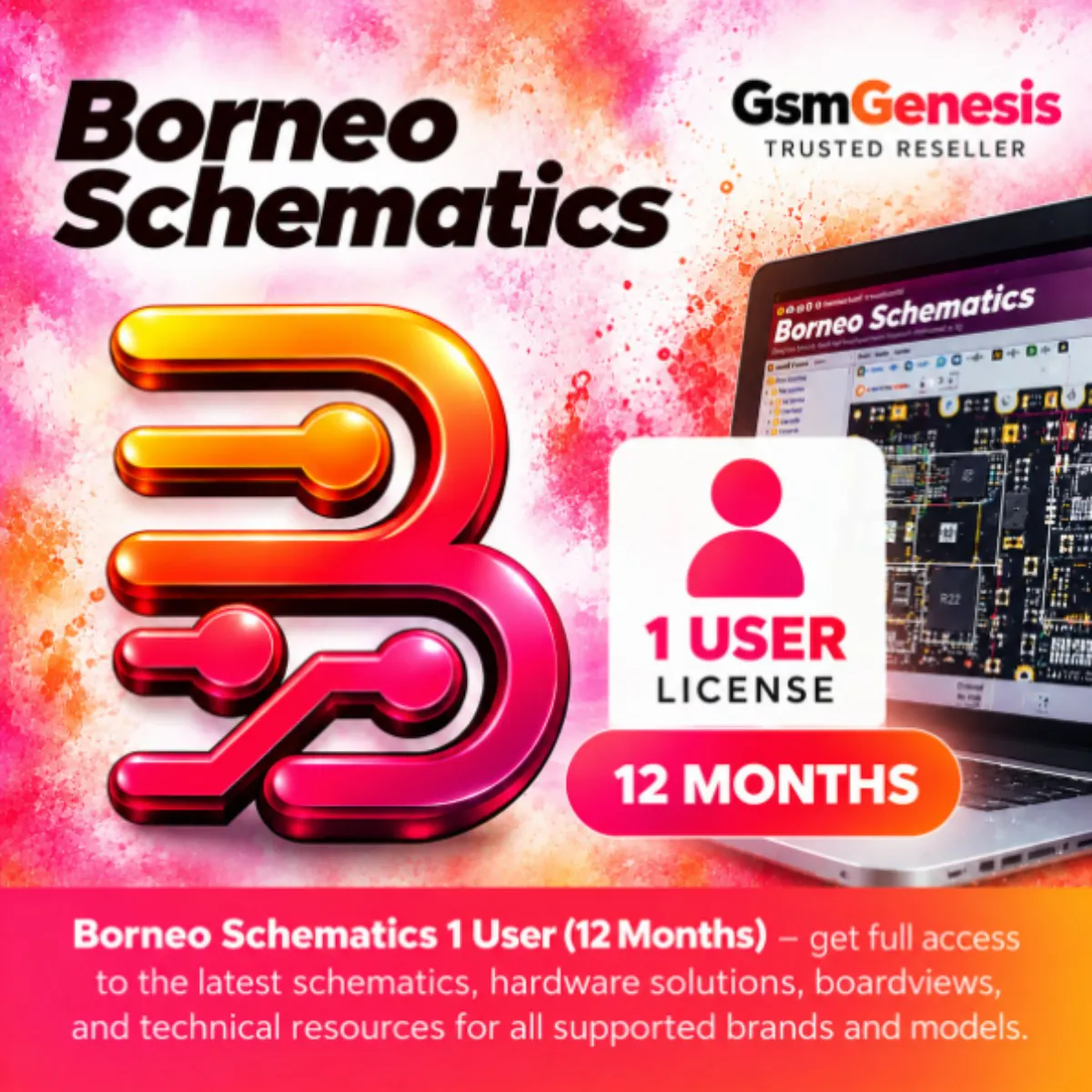 Borneo Schematics 1 User (12 Months)