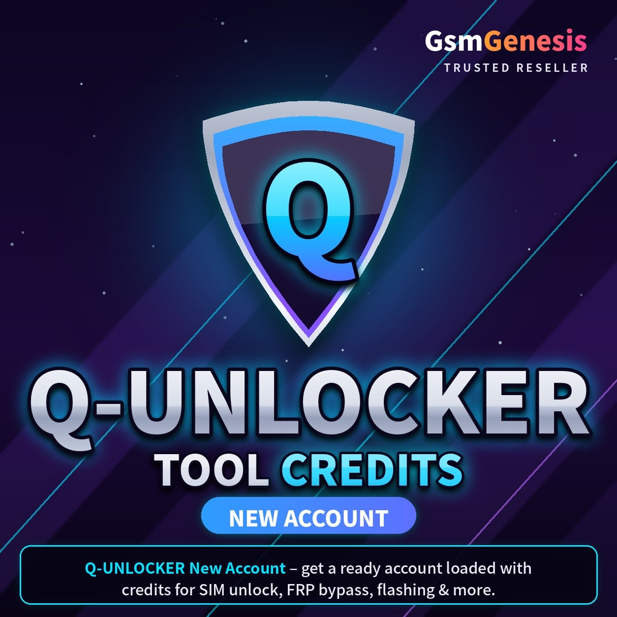 Q-UNLOCKER Tool Credits – New Account