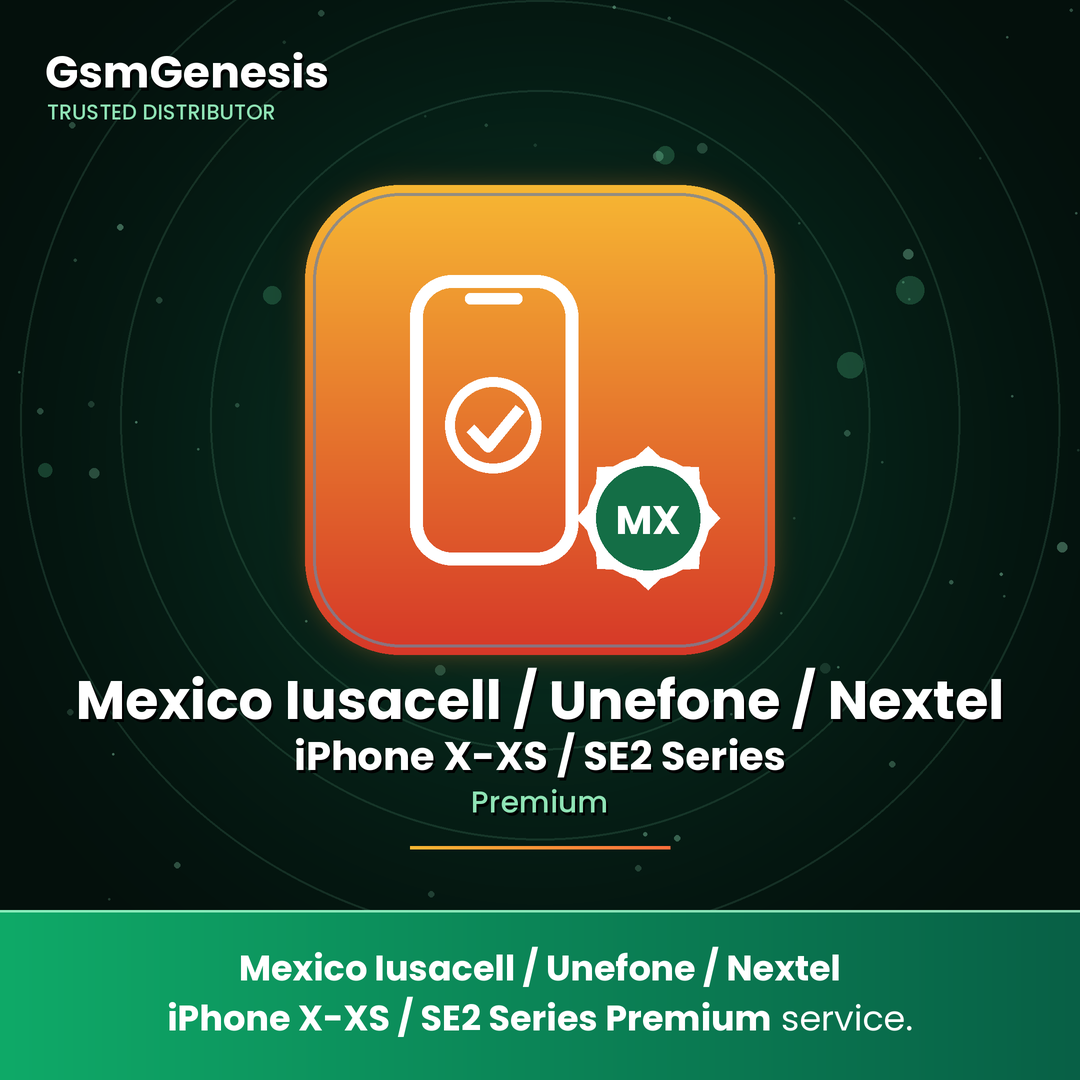 Mexico Iusacell / Unefone / Nextel iPhone X - XS / SE2 Series Premium