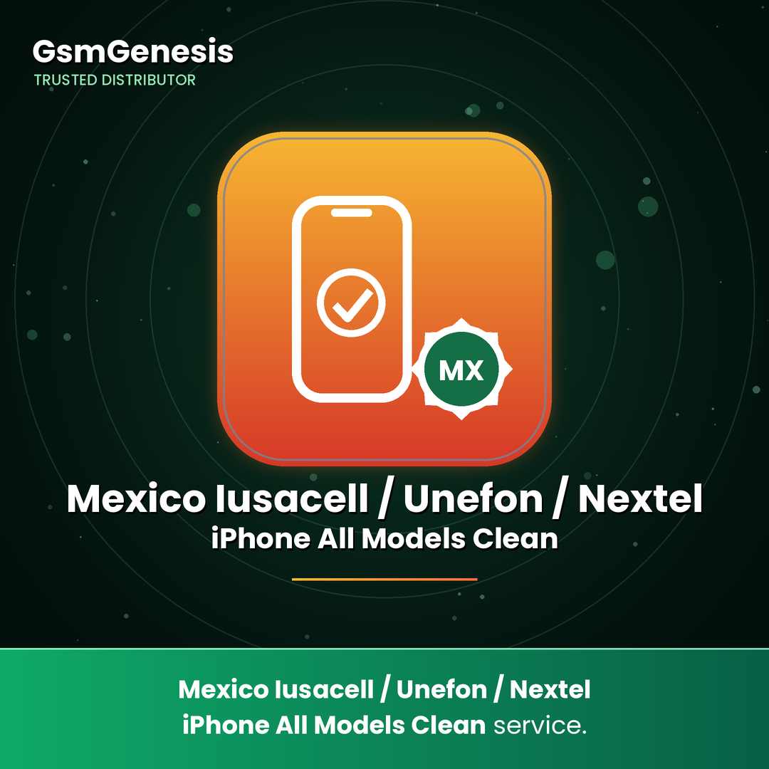 Mexico Iusacell / Unefon / Nextel iPhone All Models Clean