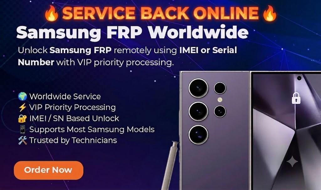 ⚡ Samsung FRP Unlock (WW) — [ Low-Level Success ] Instant Service