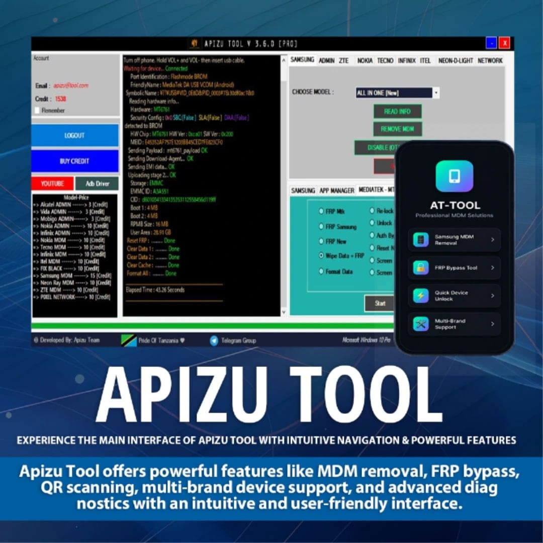 ⚡️Apizu MDM Tool 1 Year Activation