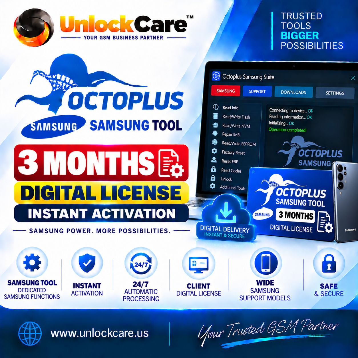 Octoplus Samsung 3 Month Digital License