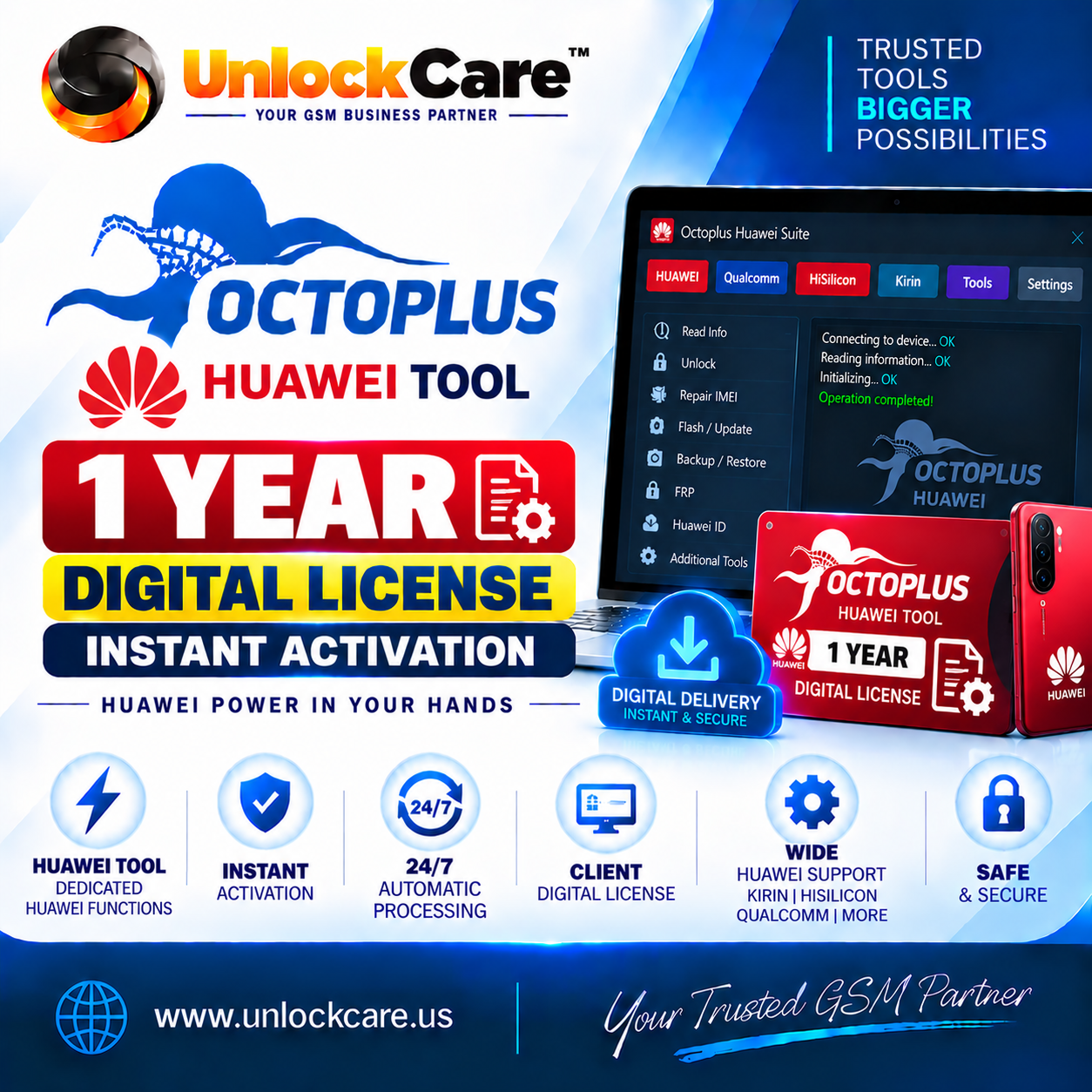 Octoplus Huawei 1 Year Digital License