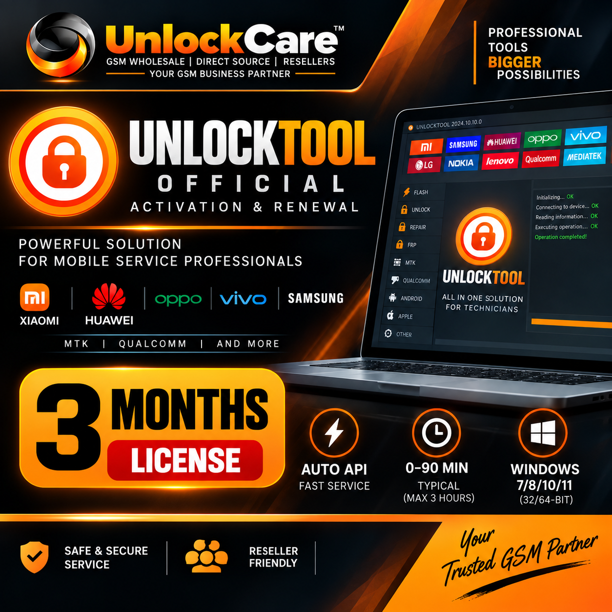 UnlockTool 3 Months License — Activation / Renewal
