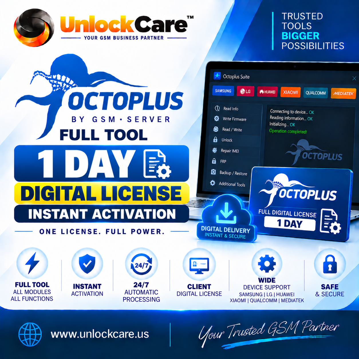 Octoplus Full Digital License β Access for 1 Day