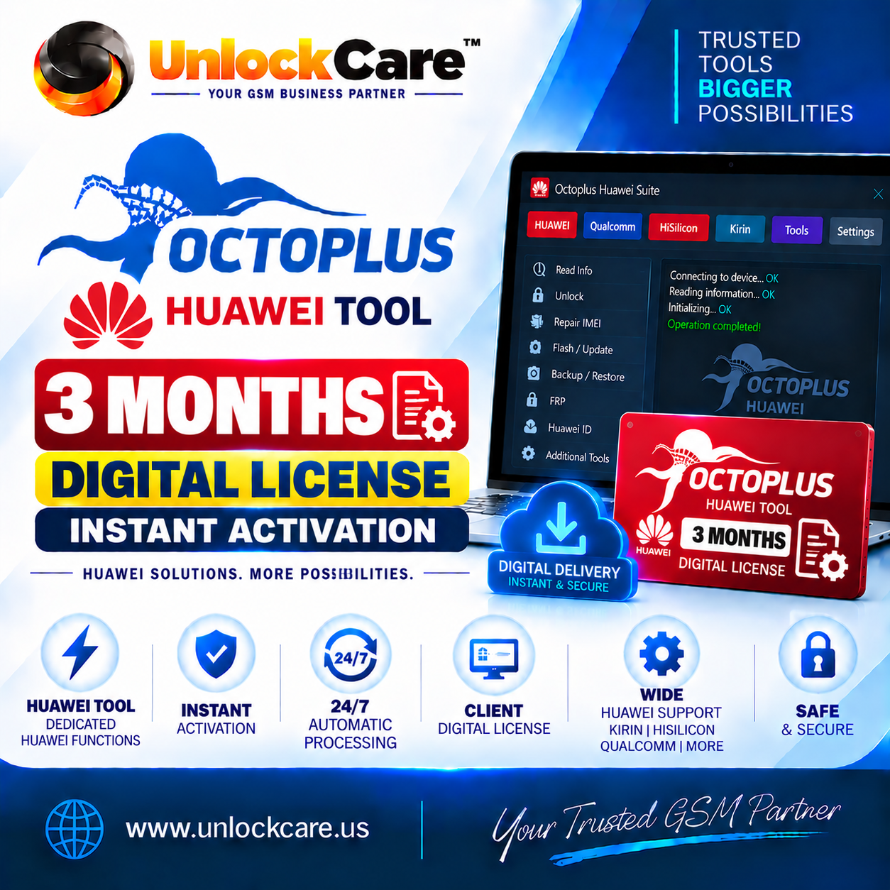 Octoplus Huawei 3 Month Digital License