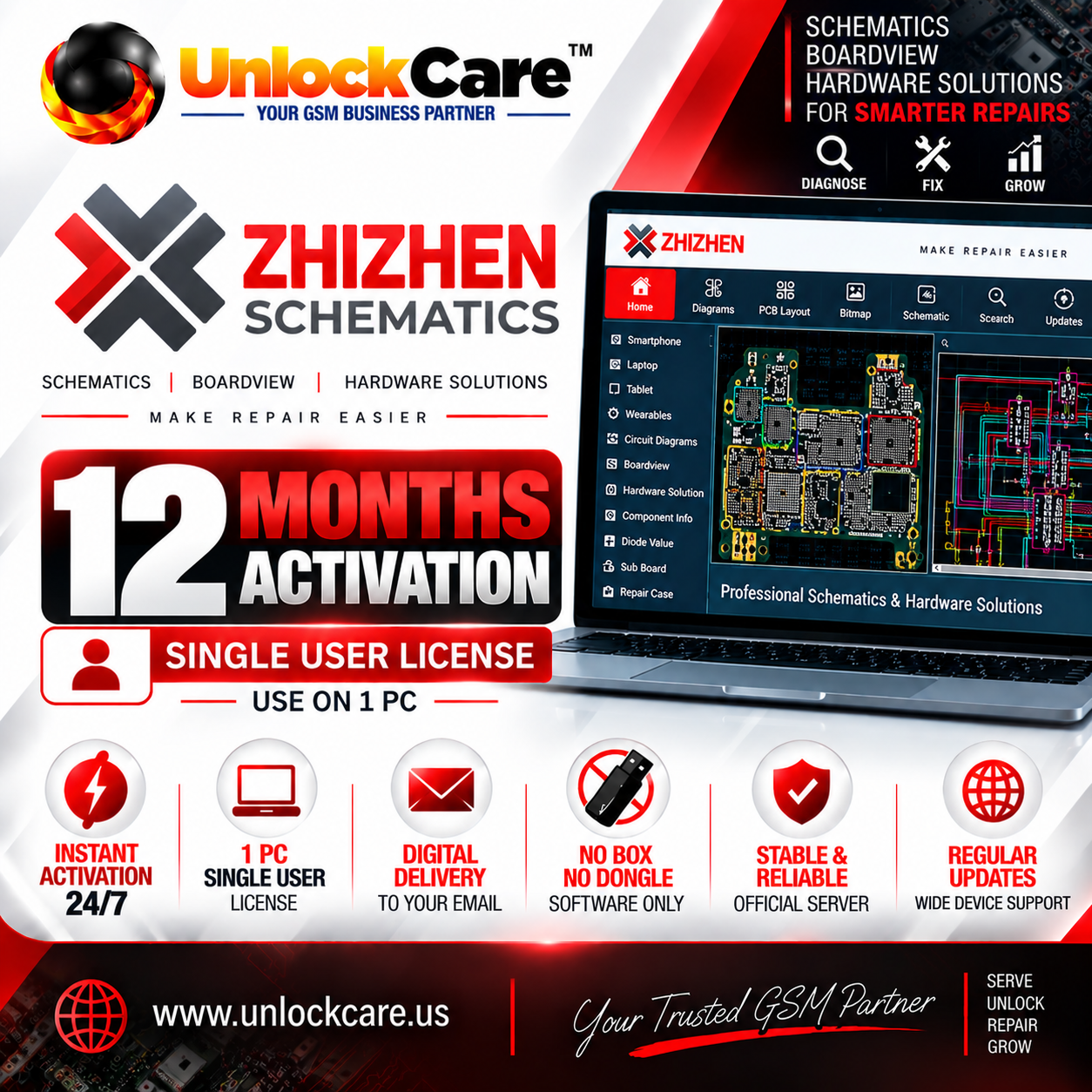 Zhizhen Schematics — Single User | 12 Months Activation