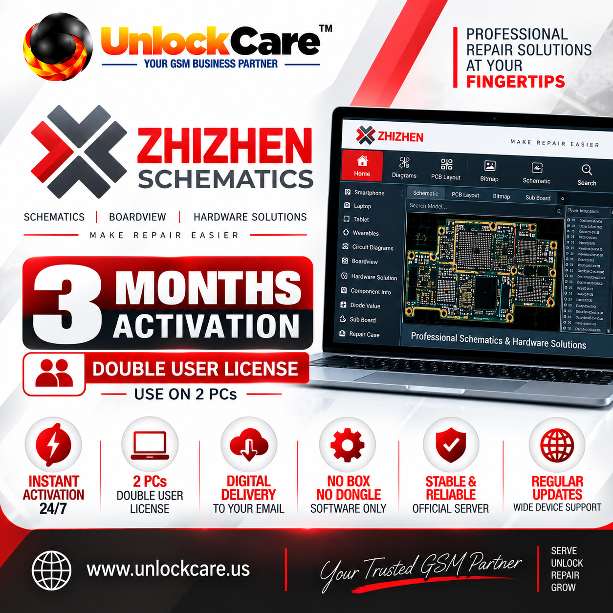 Zhizhen Schematics — Double User | 3 Months Activation
