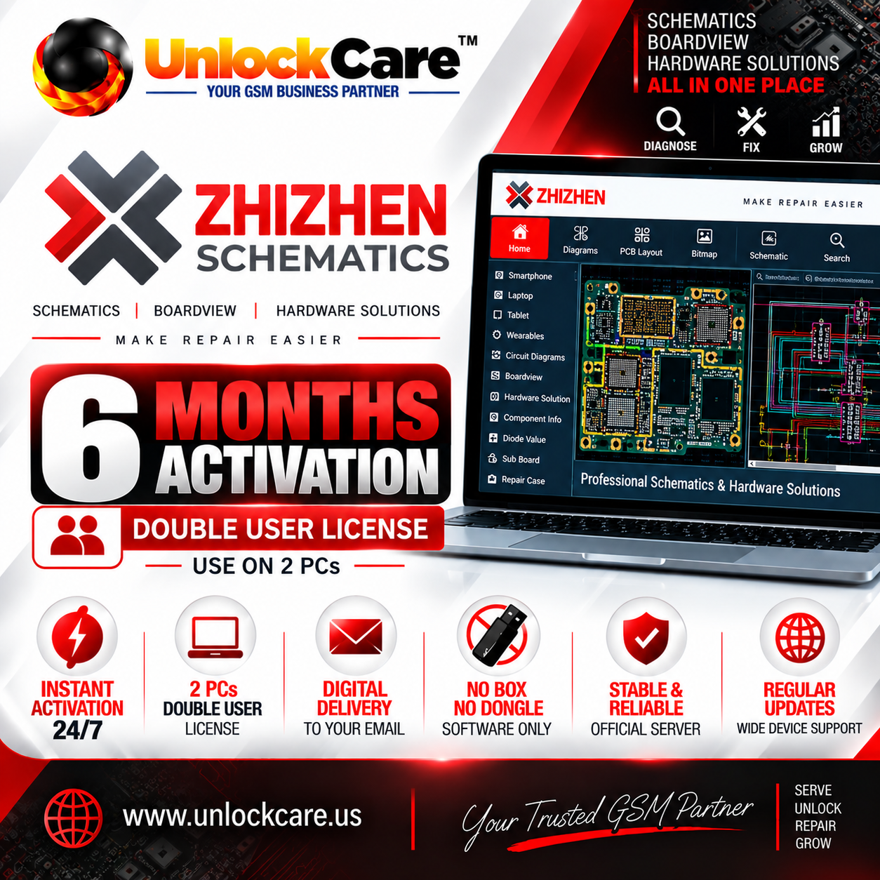 Zhizhen Schematics — Double User | 6 Months Activation