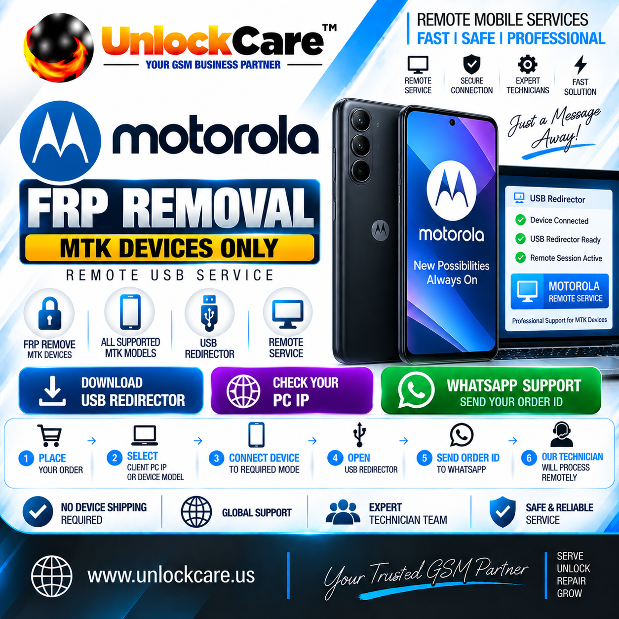 Motorola FRP Removal β MTK Devices | Remote USB Service
