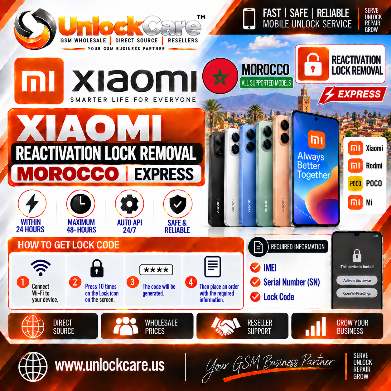 Xiaomi Reactivation Lock Removal β Morocco | Express