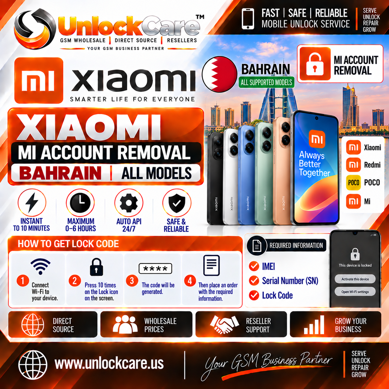 Xiaomi Mi Account Removal — Bahrain Express