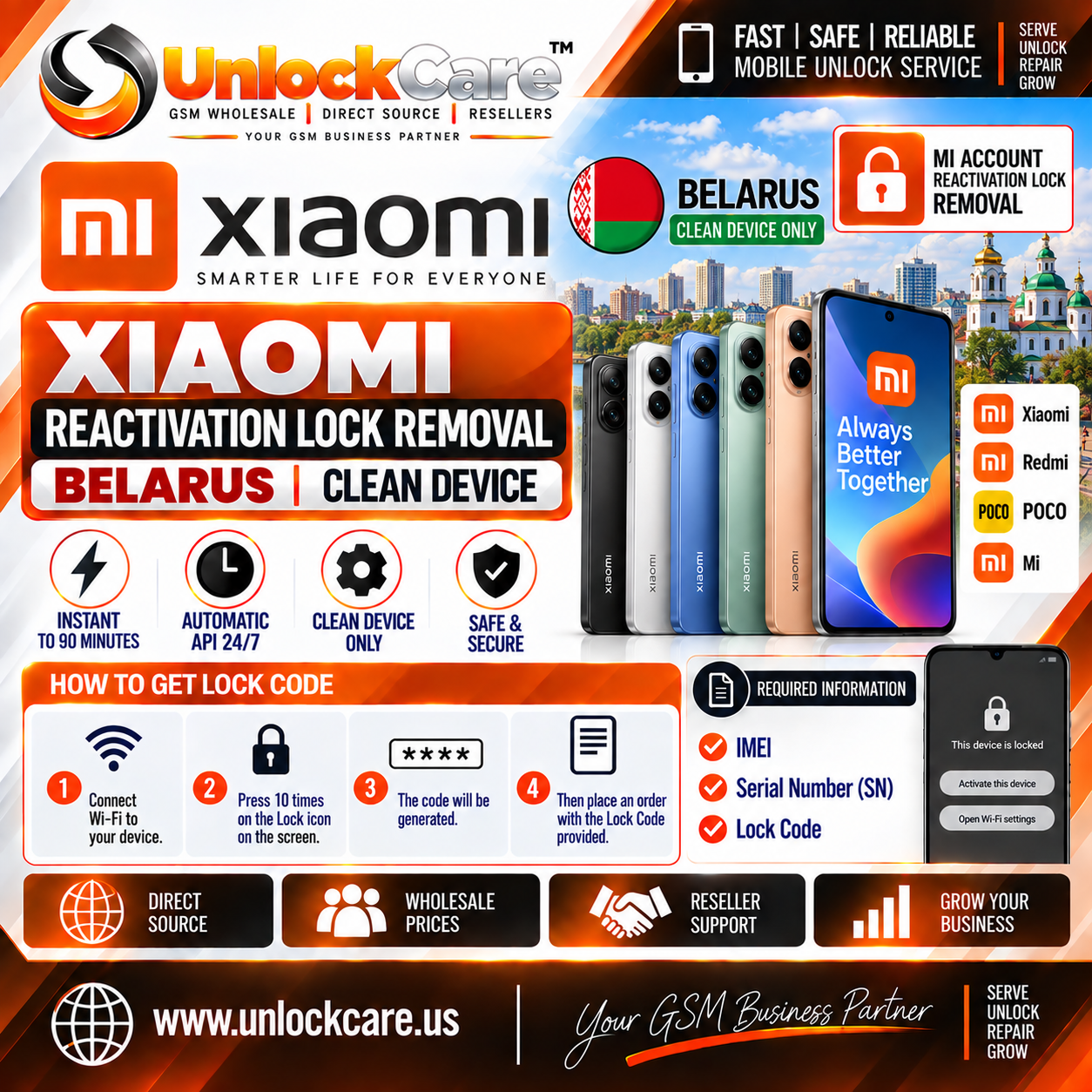 Xiaomi Reactivation Lock Removal β Belarus | Clean Device