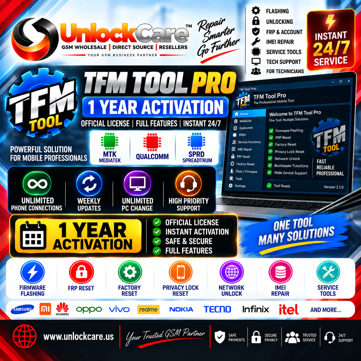 TFM Tool Pro 1 Year Activation | Instant 24/7