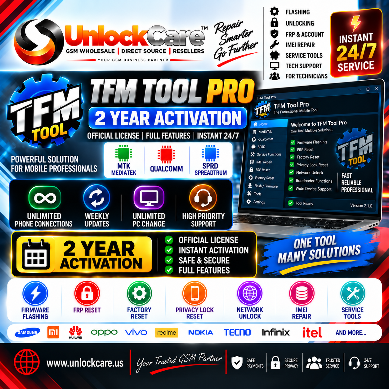TFM Tool Pro 2 Year Activation | Instant 24/7