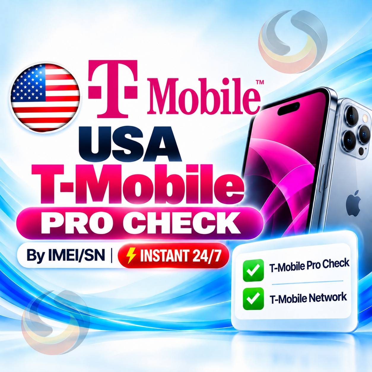 USA T-Mobile Pro Check [IMEI/SN] Instant 24/7